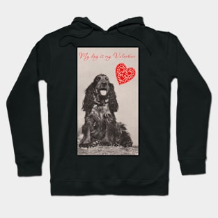 My Dog is my Valentine (Spaniel) Hoodie